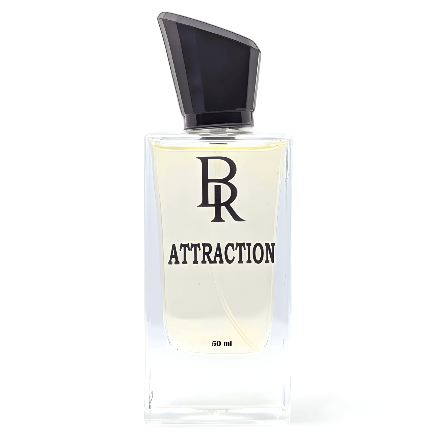 "Attraction perfume bottle with sleek, modern design inspired by the bold aroma of Creed Aventus."