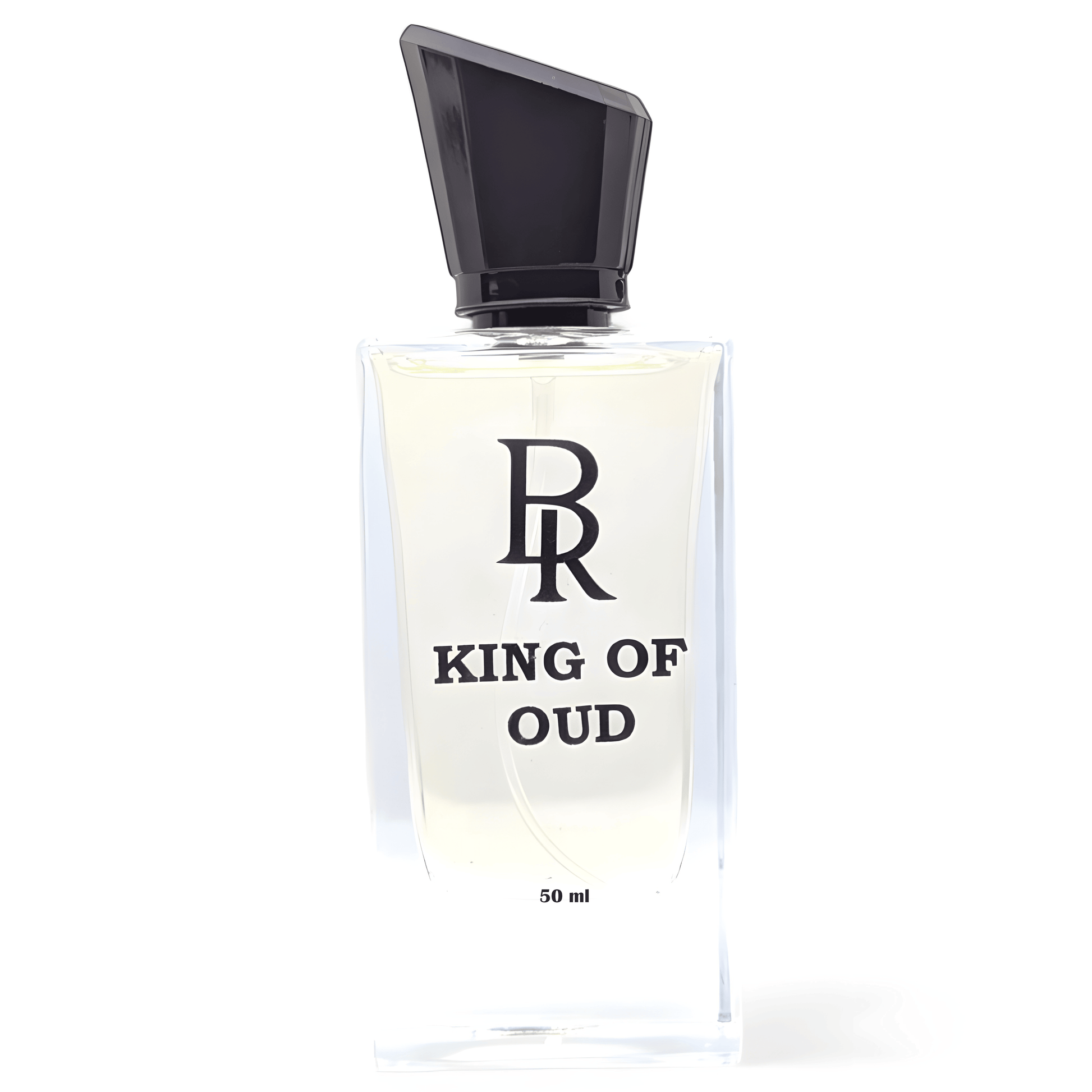 Elegant bottle of King of Oud perfume, infused with rich white oud notes, perfect for a bold and luxurious fragrance experience.